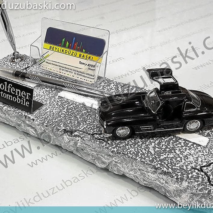 masa üstü, mercedes araç, masa isimliği, galeriler için hazırlanan, masa isimliği, Wolfener Automobile, isim baskılı masa isimliği