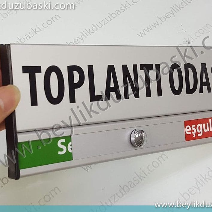 sürgülü, toplantı odası, kapı tabelası, acil üretilip, aynı gün kargo, kapı tabelası imalatı
