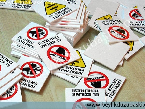 Uyarı Levhası Baskısı, Samsun uyarı levhası imalatı