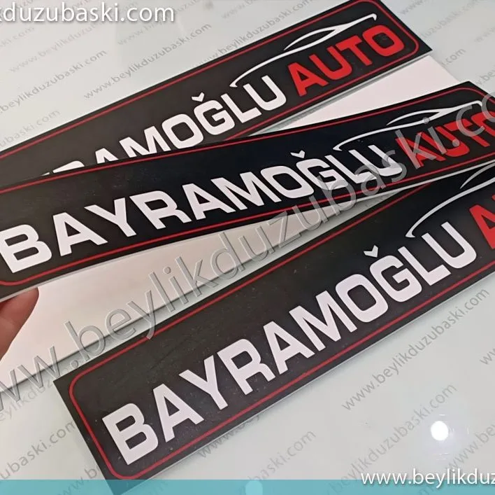 bayramoğlu auto, için yapılan, araç plakalıklarına logo, resim çekmek, web sitesine koymak için, araç plakalarına takılan, logo baskılı plakalar, aynı gün kargo gönderimi yapılır, acil araç reklam plakası