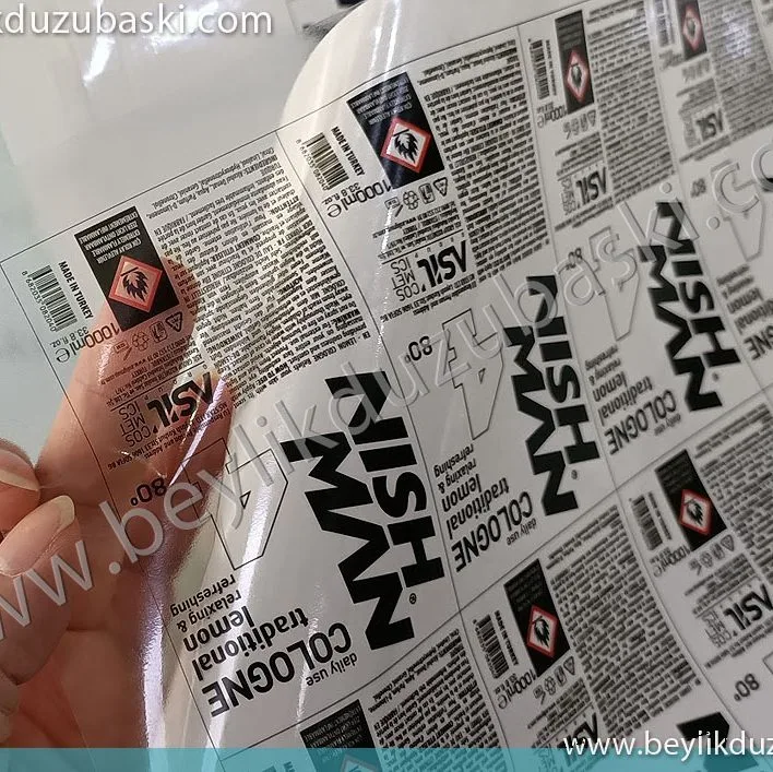 şeffaf etiket baskı, acil şeffaf etiket baskısı, kaliteli etiket baskısı, şeffaf üzerine baskı