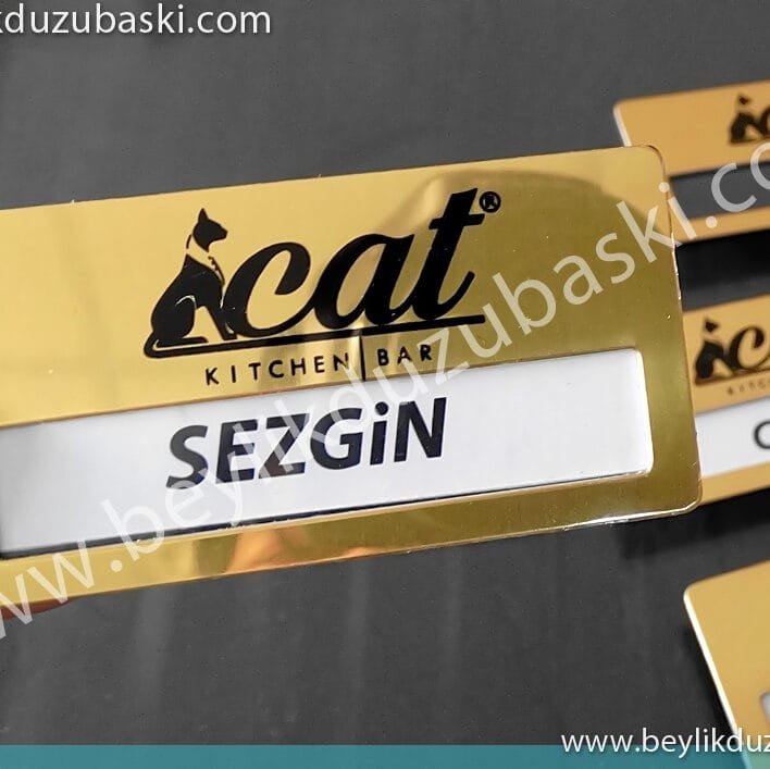 Yaka isimliği, Metal yaka kartı, logo ve kurumsal renk baskılı, personel yaka kartı, hızlı üretim, aynı gün kargo, personel yaka isimliği imalat