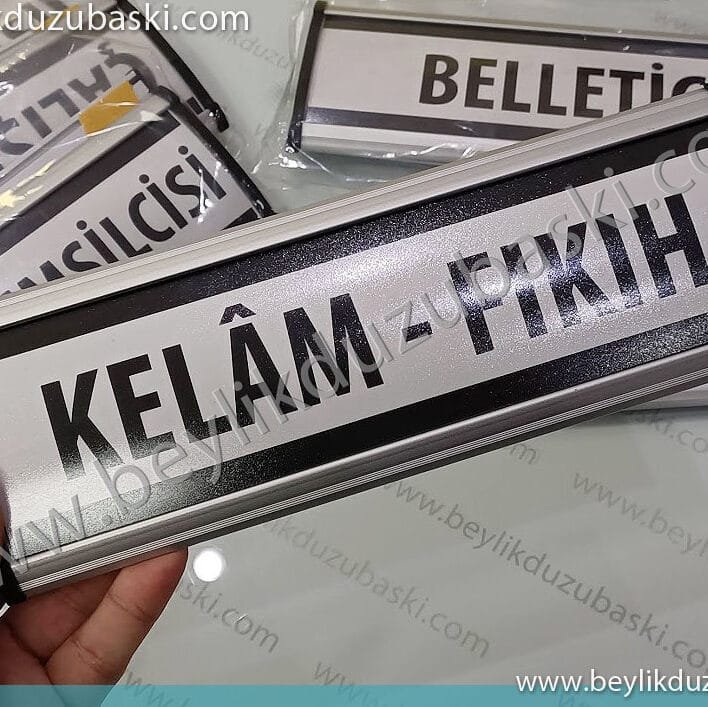 içleri değişebilir, kapı isimliği, kapı tabelası, içine kağıt konabilir, aynı gün kargo, kaliteli alüminyum bombeli malzeme