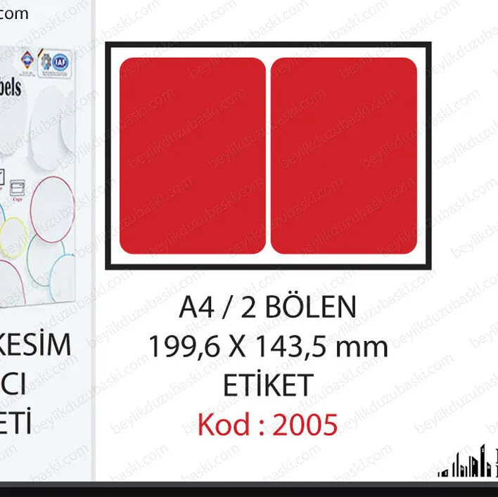 2005 A4 ü 2 ye bölen etiket, tanex etiket, herboy etiket, beylikdüzü acil etiket, esenyurt kutu etiket, baskısız etiket, kırtasiye ürünü etiket