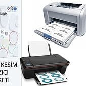 Ucuz Etiketi, Yazıcı için Hazır Etiketler, Kesilmiş A4 etiketler