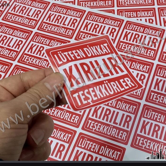 kırılır etiket, yarım kesim etiket, kırmızı etiket, hzılı etiket baskı, dış mekan dayanıklı etiket, baskes etiket, etiketciniz