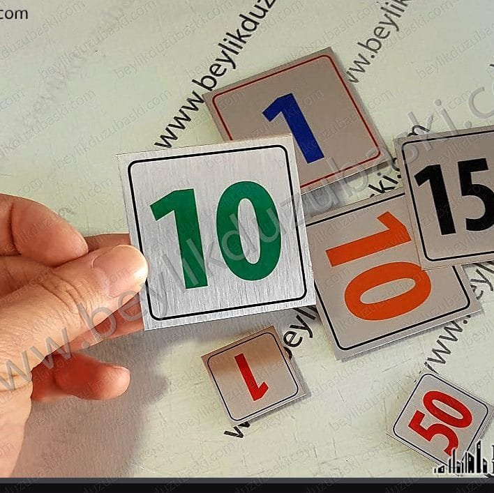 gümüş metal üzerine, renkli baskı, numara baskısı, demo baskılar yapılır, aynı gün kargo olur, grafik tasarım desteği verilir