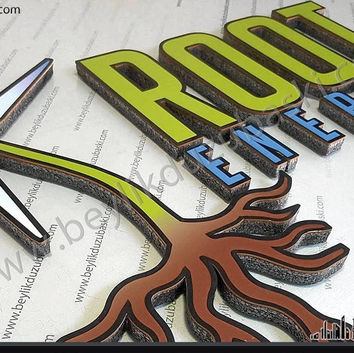 harf kesim, kabartma harf kesim, özel imalat, kaliteli ürün, renkli baskı, köpük harf