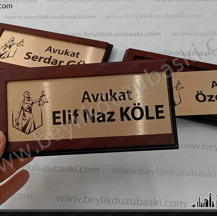 kaliteli, ahşap, kapı tabelası, içi değişen, gerçek ahşap, gerçek metal, kapı tabelası