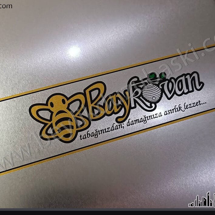 Metal kutu üzerine baskı, kaliteli ürün baskısı, uv baskı, bal kutusu üzerine baskı