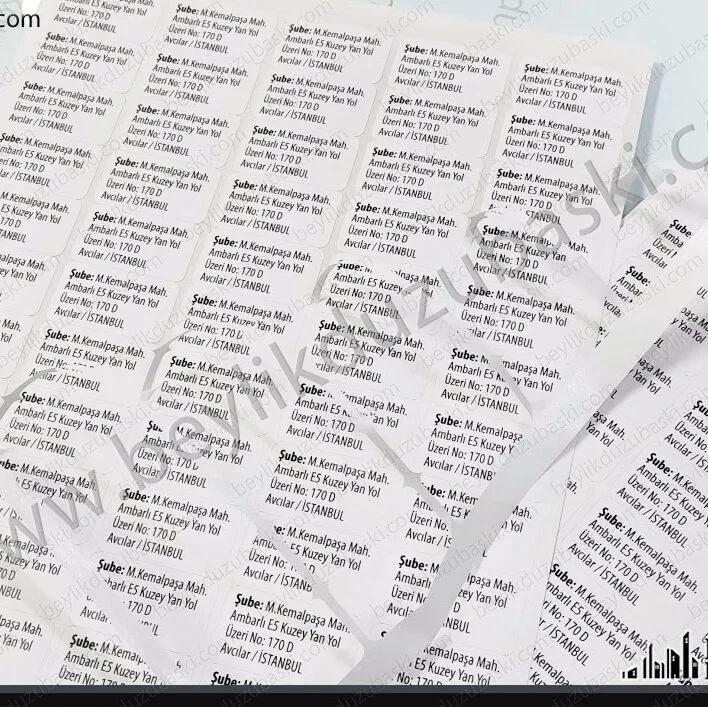 fatura etiketi, yarım kesim etiket, kuşe etiket, hzılı baskı, anında üretim, aynı gün kargo, istenilen ebat kesilip, kullanacağınız yer büyüklüğünde ayarlanır, acil etiket baskı