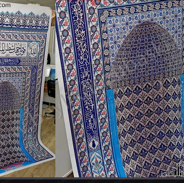 mihrap baskı, 250 cm yüksekliğinde mihrap baskısı, branda ve folyo baskı mümkün, kaliteli baskı, aslına uygun gerçek görseli, cami mihrap baskı, namaz kılınan yer için kıble mihrap baskı
