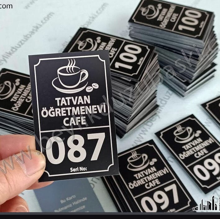 Metal sipariş numarası, masalar için, sipariş anında, müşteriye verilen, masa numarası, 2 yüzey baskılı dış mekan dayanıklı dayanıklı ürün, metal plaka, alüminyum plaka imalat, lazer markalama