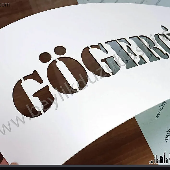 logo boyama şablonu, yazı boyama şablonu, esnek malzeme, aynı gün kargo, istenilen ebat, tasarım desteği