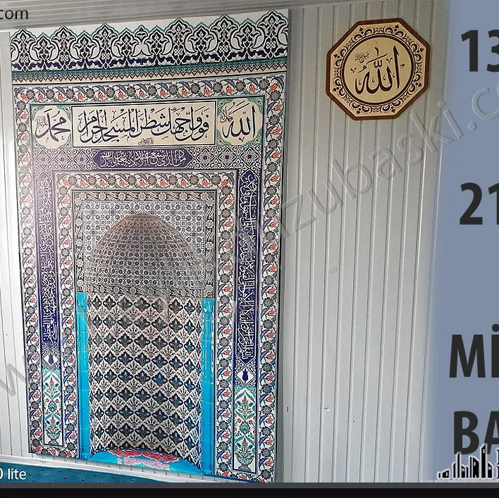 mihrap uygulama, 3D şeklinde mihrap, namaz için mihrap, mescit için mihrap uygulaması