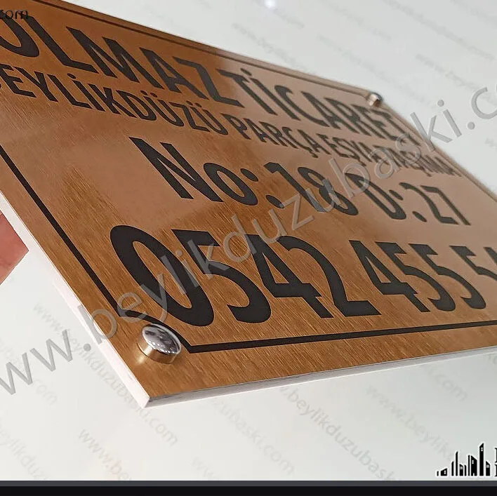 uygun fiyatlı, kaliteli, kapı tabelası, çok şık metal, kapı isimliği