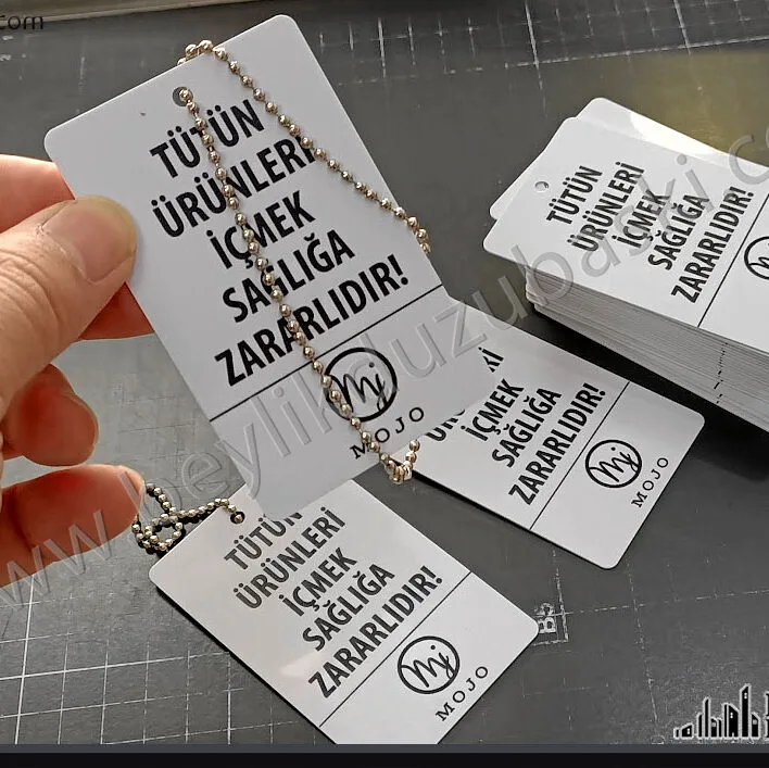 tütün ürünü, nargile için zincirli uyarı levhası, kafe için zincirli etiket, nargile uyarı levhası, Tütün Nargile uyarı etiketi, plastik malzeme ve zincirli levha, kaliteli ürün, hızlı üretim