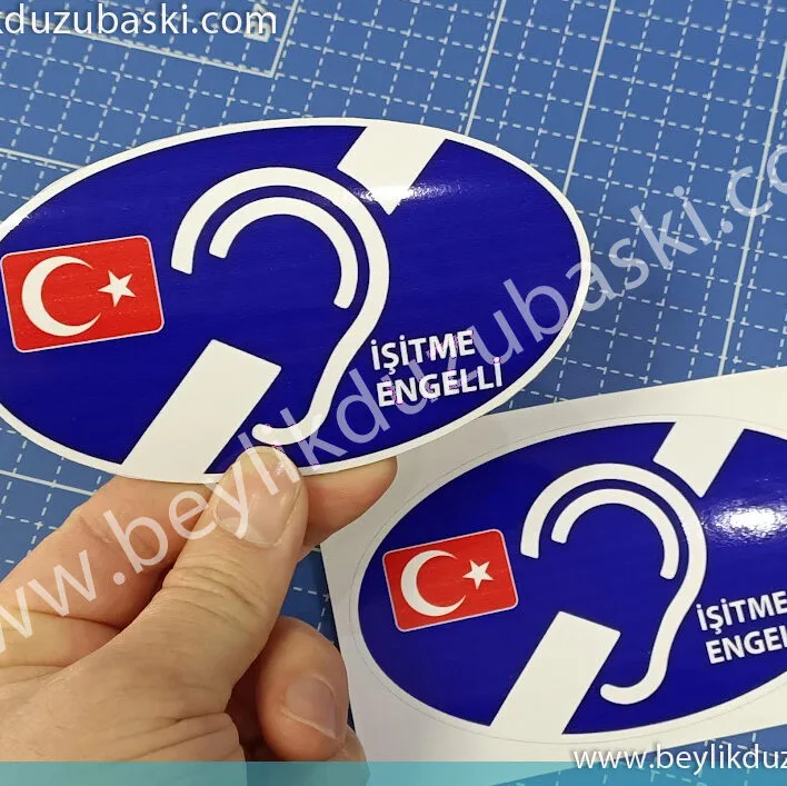 işitme engelli, araç için, mıknatıs logo, işitme engelli logosu, araç üzeri folyo yada, mıknatıs tak çıkar ürün, Deaf, for vehicle, magnet logo, deaf logo, foil on the vehicle or magnet, plug-in product