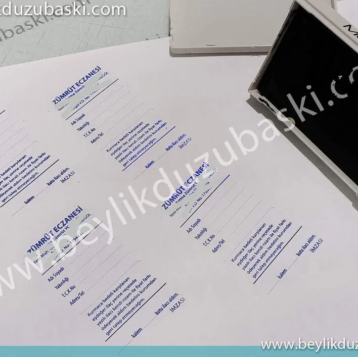 Eczane kaşesi, ecane için büyük kaşe, yazıların kaliteli çıktığı kaşe, net yazılar, okunaklı kaşe, reçete için kaşe, büyük kaşe, eczane için kendinden mürekkepli kaşe