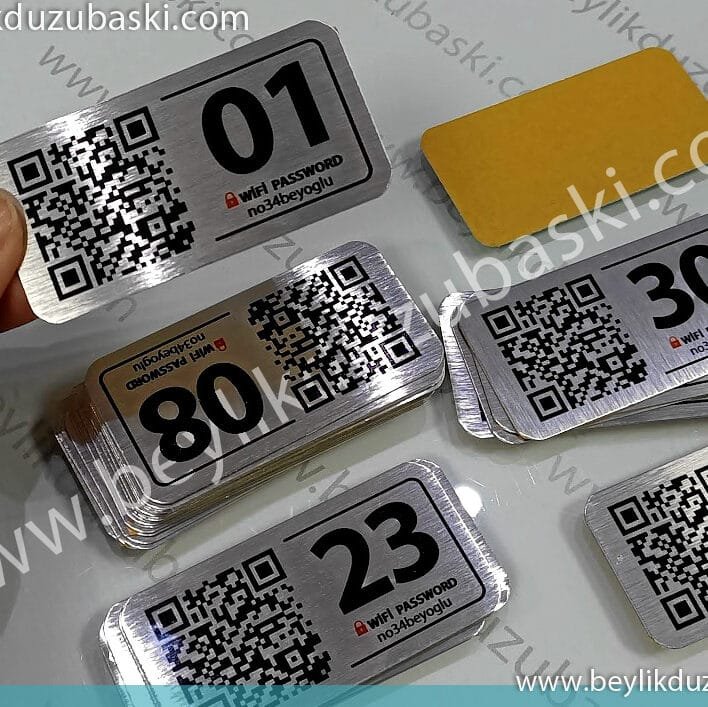 Masa için, QR kodlu masa numarası, Wifi bağlantı noktası, menü için, QR kod baskısı, Kafe, Cafe, Çay evi, Pastane, Lokanta, büfe gibi yerler için, masa numarası baskılı, metal masa isimliği, imalat For table, table number with QR code, Wifi hotspot, for menu, QR code printing, For places such as cafe, cafe, tea house, patisserie, restaurant, buffet, table number printed, metal table nameplate, manufacturing