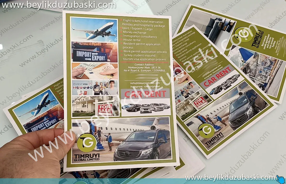 promotional brochure, A5 size, coated paper, fast production, promotional brochure prints, few copy prints, beylikdüzü, edenyurt, emergency, fast brochure printing Atakum, beylikdüzü, design support is available
