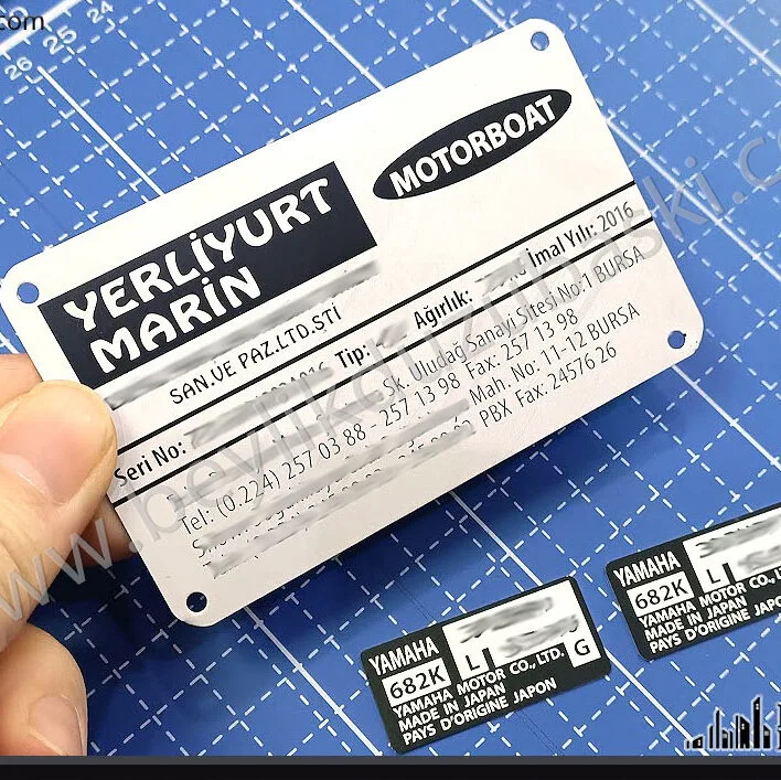 yerliyurt tekne motor etiketi, yamaha tekne motor etiketi, aslına uygun, silinmiş okunmayan, yıpranmış, motor etiketi, deniz motor etiketi, balıkçı kayık motor etiket