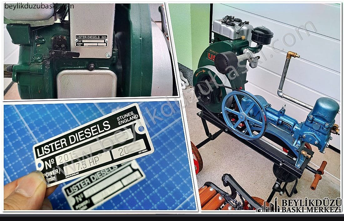 Slovakya için yapılan lister diesels, motor etiketi, yurt dışına kargo ile gönderilmiştir, ürün takıldıktan sonra müşterimizin paylaştığı resimlerdir, orijinale yakın motor etiket imalatı, şasi etiket, metal plate, motor etiket, tekne motor etiketi, aslına uygun motor etiketi baskısı, yurtdışına gönderim yapılır, 