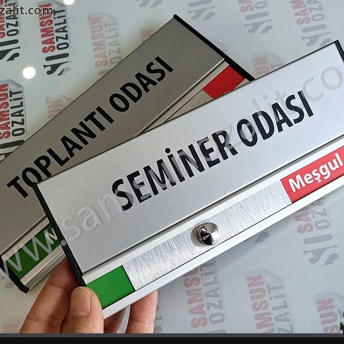 toplantı odası, seminer odası, sürgülü kapı isimliği, alüminyum, kaliteli kapı tabelası, hızlı üretim, iç yazı değişikliği, toplantı odası isim değişikliği yapılır, samsun kapı isimliği, samsun kapı tabelası imalatı, karadeniz bölgesi, alüminyum kapı isimliği, samsun baskı merkezi, samsun ozalit