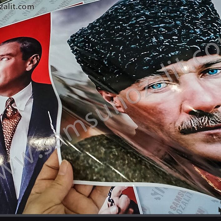 samsun atatürk baskı, samsun poster baskısı, 50x70 makam arkası poster, gazi mustafa kemal atatürk, resim baskısı