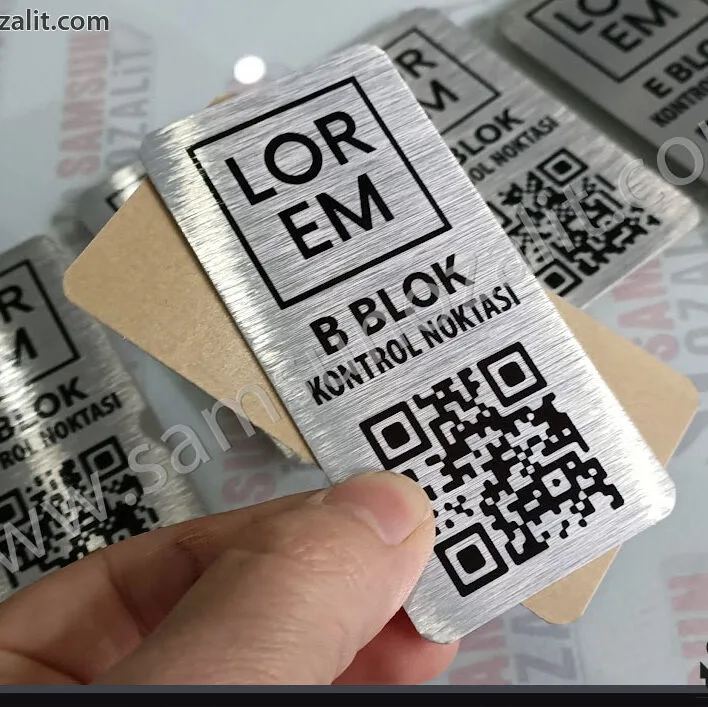 site kontrol noktası QR kod etiketi, metal QR kod etiket baskısı, metal kontrol etiket baskısı, site giriş kapıları için QR kod metal etiket baskısı, alüminyum paslanmaz etiket, metal etiket baskısı, acil üretim, aynı gün gönderim yapılır, metal etiket baskı merkezi, samsun reklam, ozalit, fotokopi, samsun ileri baskı teknolojileri merkezi