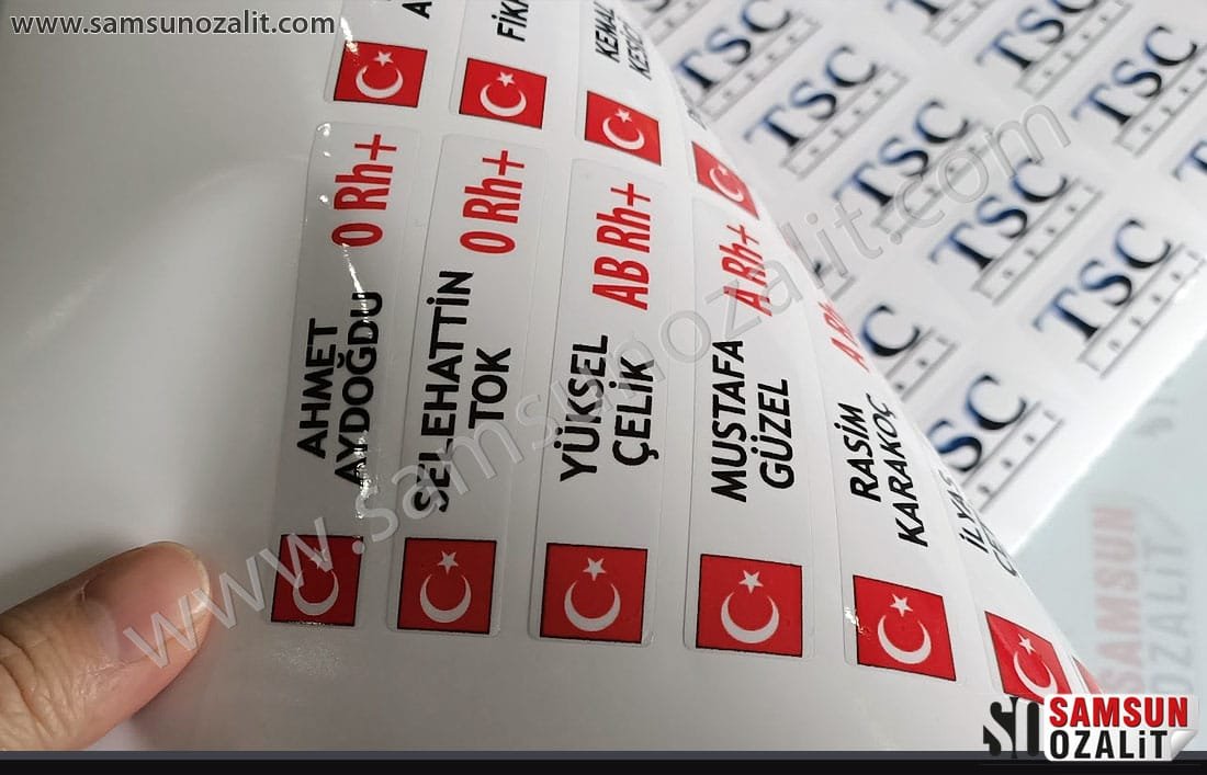 baret etiket, baret üzerine kan gurubu baskı etiketi, baret için logo ve isim liste baskısı, kaliteli ürün, şeffaf etiket baskı, şeffaf baret etiketi baskıları, Baret etiket baskısı, Dış mekan dayanıklı, şeffaf baret etiketi, kaliteli etiket baskıları, baskes etiket, samsun reklam ve baskı merkezi, samsun ozalit, tasarım desteği, aynı gün kargo ve gönderim yapılır