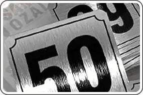 Metal Etiket Gümüş Renk