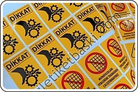 Makine Etiketi üretimi